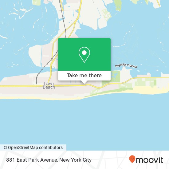 Mapa de 881 East Park Avenue