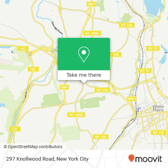 Mapa de 297 Knollwood Road