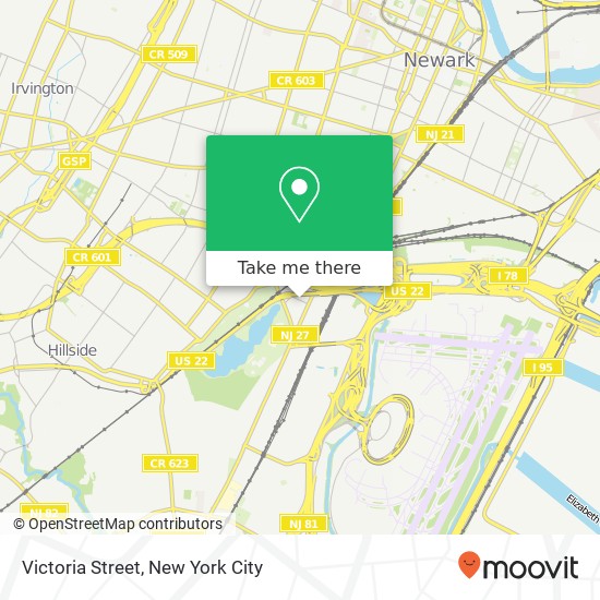 Victoria Street map