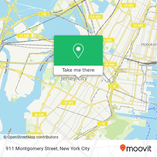 Mapa de 911 Montgomery Street