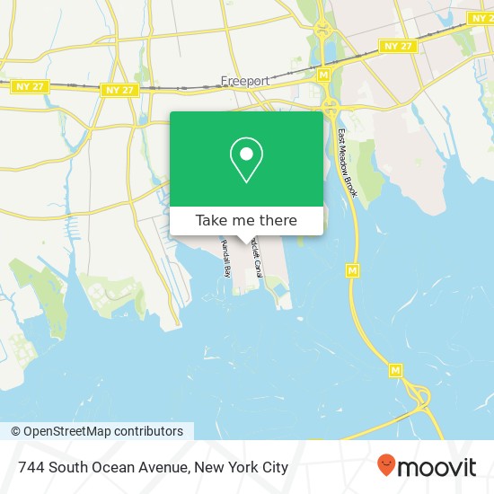 Mapa de 744 South Ocean Avenue