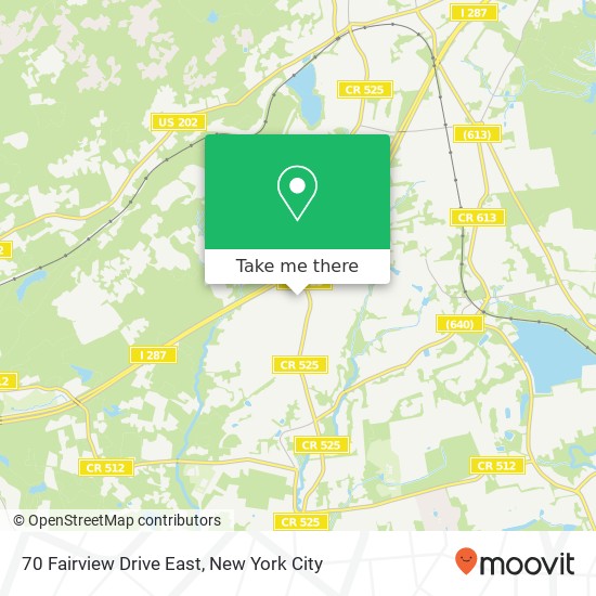 Mapa de 70 Fairview Drive East