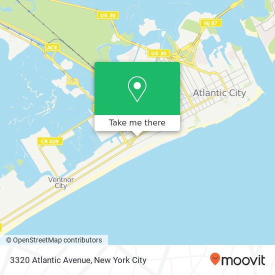 3320 Atlantic Avenue map