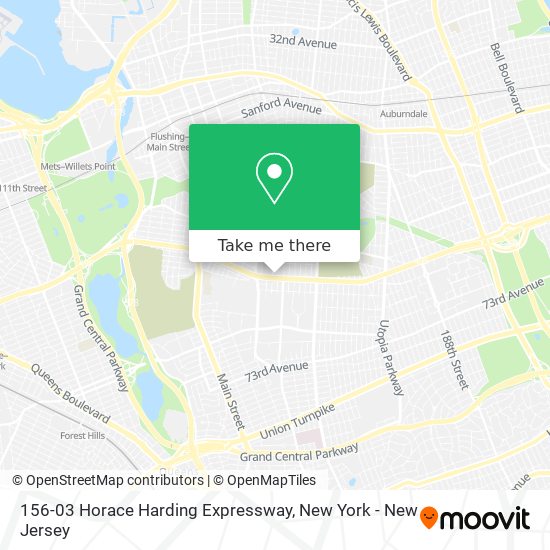 156-03 Horace Harding Expressway map