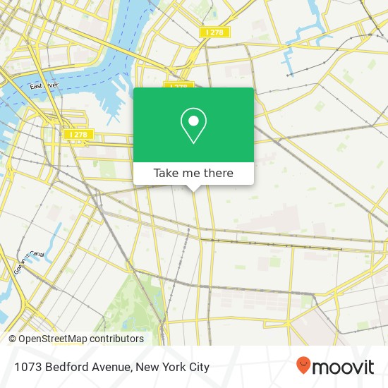 Mapa de 1073 Bedford Avenue