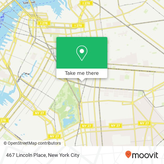 Mapa de 467 Lincoln Place