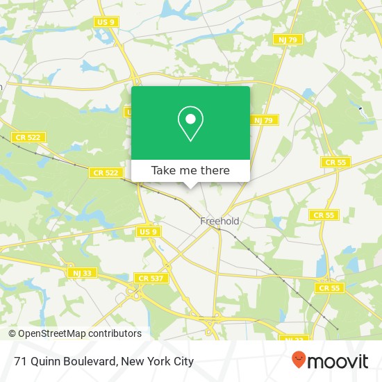 Mapa de 71 Quinn Boulevard