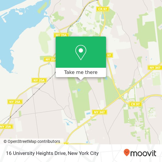 Mapa de 16 University Heights Drive