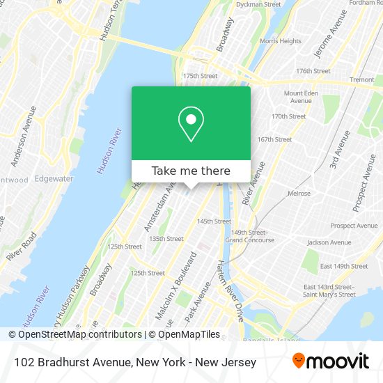 Mapa de 102 Bradhurst Avenue
