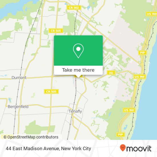 Mapa de 44 East Madison Avenue