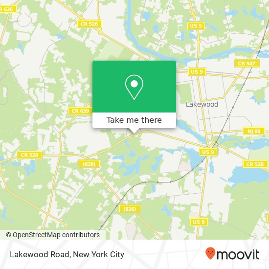 Mapa de Lakewood Road