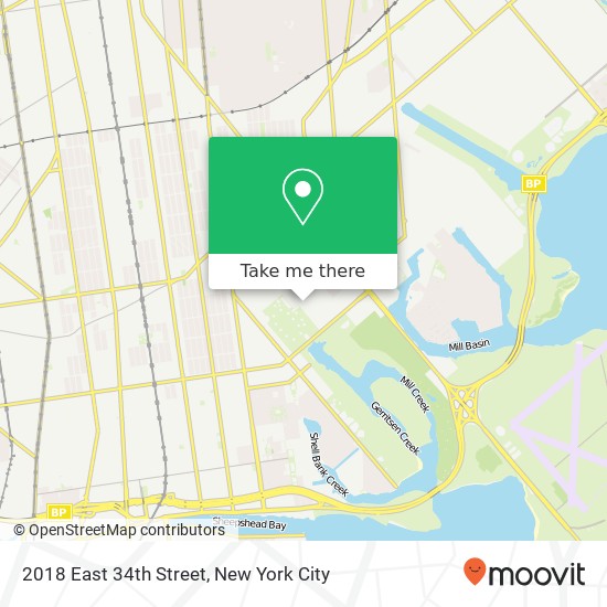 Mapa de 2018 East 34th Street