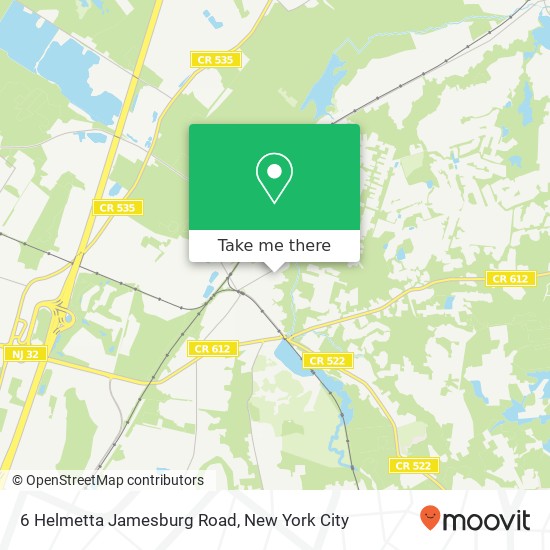 6 Helmetta Jamesburg Road map