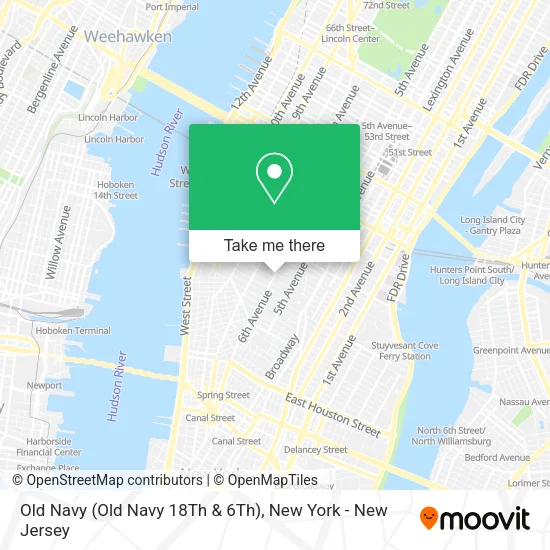 Old Navy (Old Navy 18Th & 6Th) map