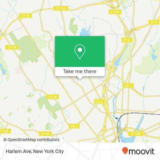 Harlem Ave map
