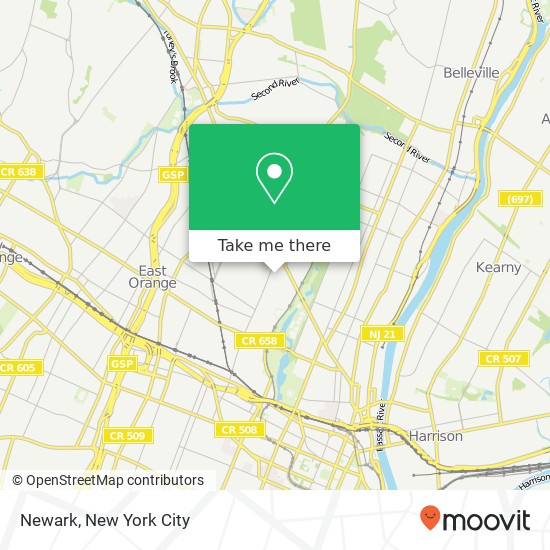 Mapa de Newark