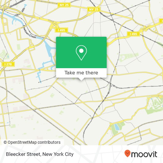 Mapa de Bleecker Street