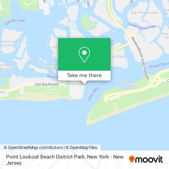 Point Lookout Beach District Park map