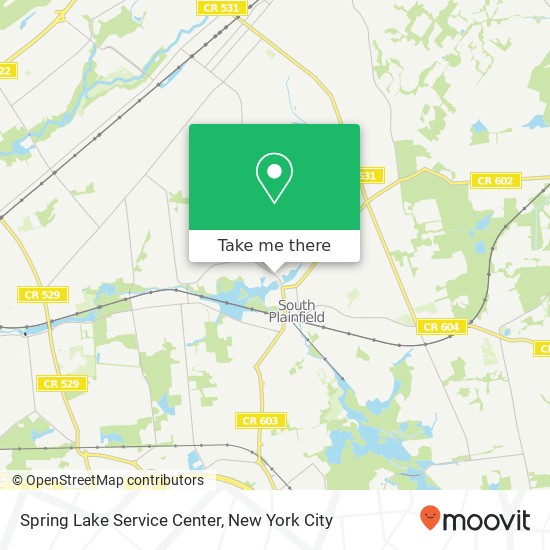 Mapa de Spring Lake Service Center