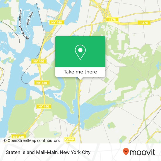 Staten Island Mall-Main map