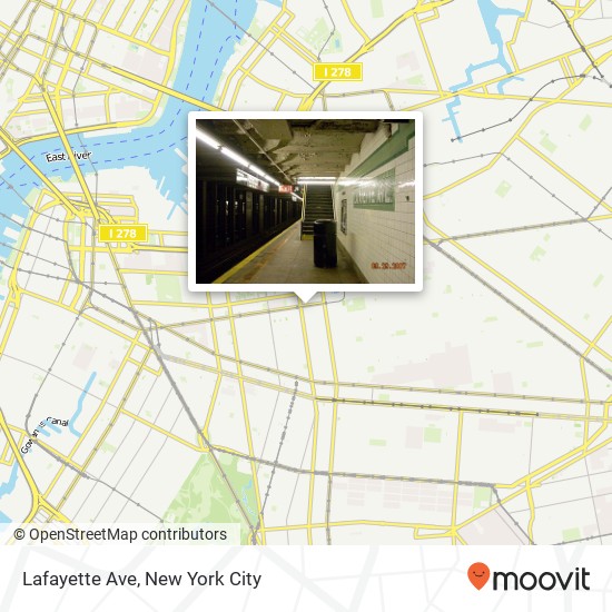 Mapa de Lafayette Ave