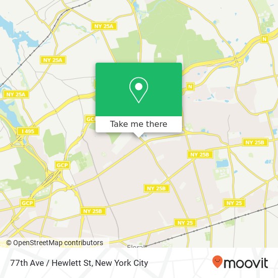 77th Ave / Hewlett St map