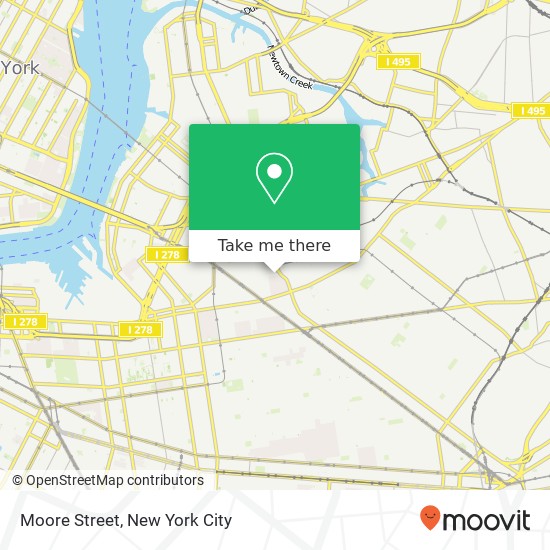 Mapa de Moore Street