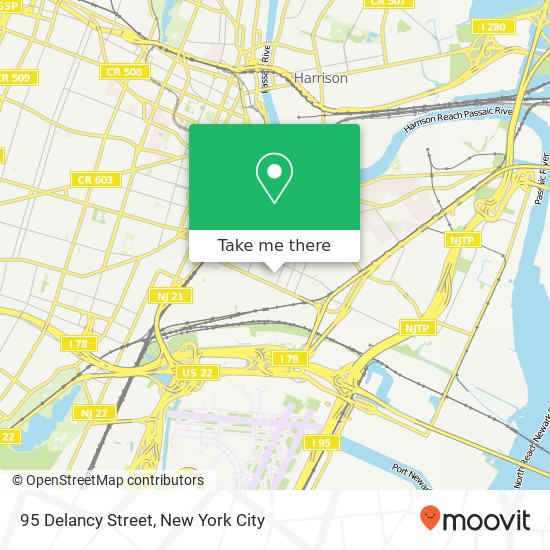 95 Delancy Street map