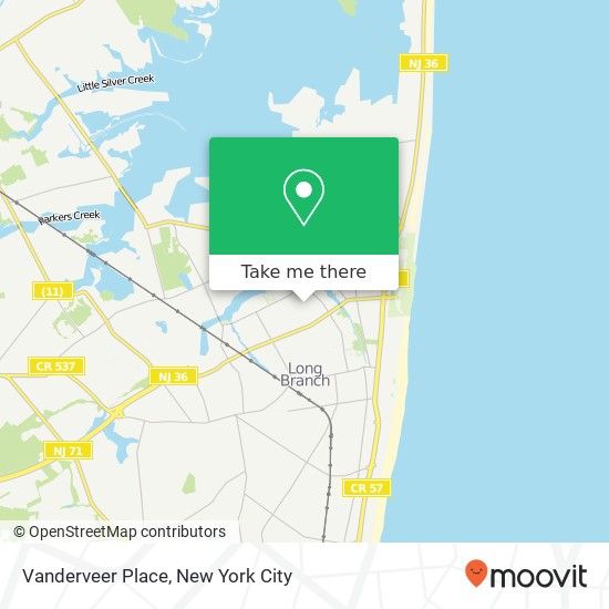Vanderveer Place map