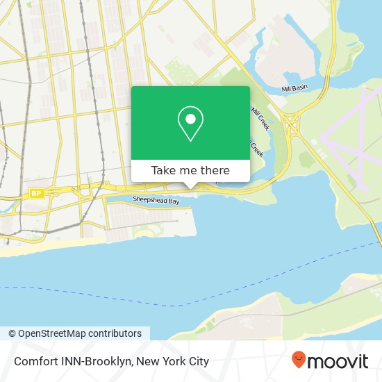 Mapa de Comfort INN-Brooklyn