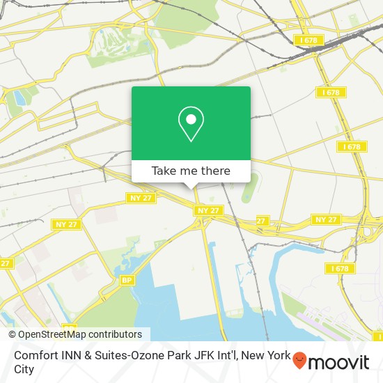 Mapa de Comfort INN & Suites-Ozone Park JFK Int'l