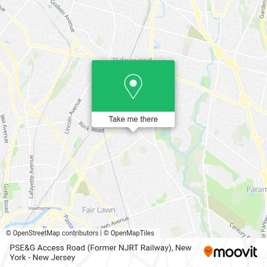 PSE&G Access Road (Former NJRT Railway) map