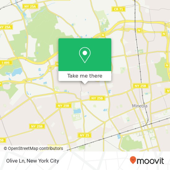 Mapa de Olive Ln