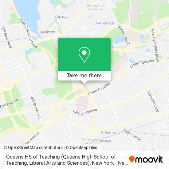 Mapa de Queens HS of Teaching (Queens High School of Teaching, Liberal Arts and Sciences)