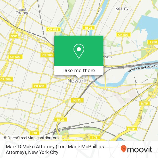 Mark D Mako Attorney (Toni Marie McPhillips Attorney) map