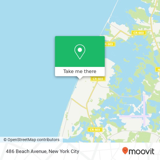 Mapa de 486 Beach Avenue