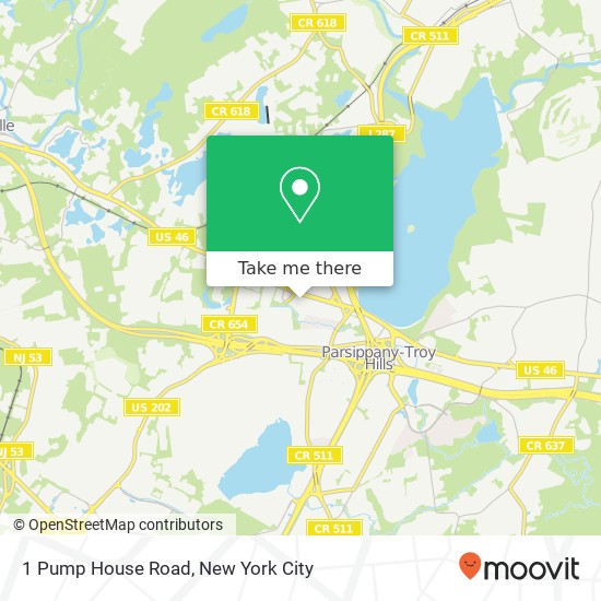 Mapa de 1 Pump House Road