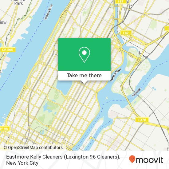 Mapa de Eastmore Kelly Cleaners (Lexington 96 Cleaners)