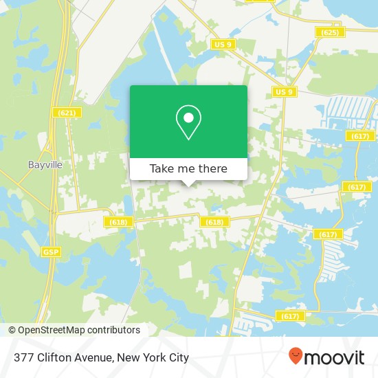 Mapa de 377 Clifton Avenue