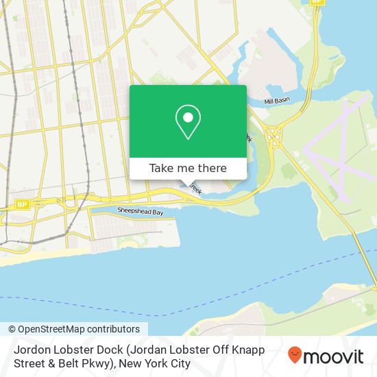 Jordon Lobster Dock (Jordan Lobster Off Knapp Street & Belt Pkwy) map