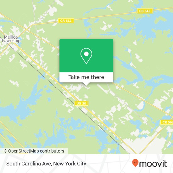 South Carolina Ave map
