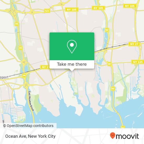 Mapa de Ocean Ave