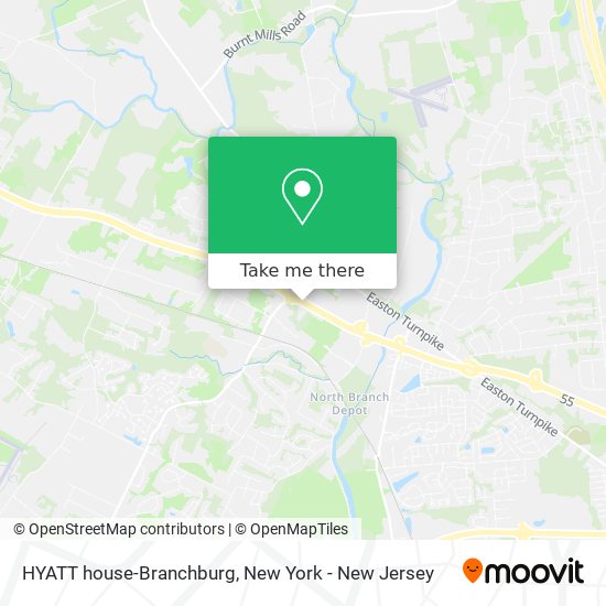 HYATT house-Branchburg map