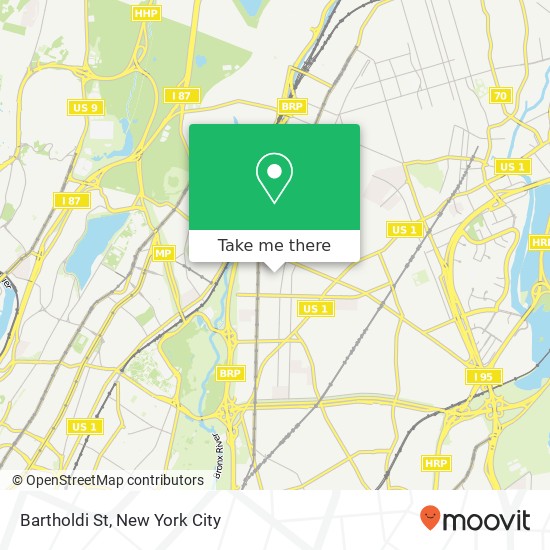 Bartholdi St map