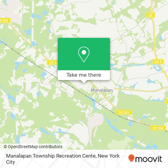 Mapa de Manalapan Township Recreation Cente