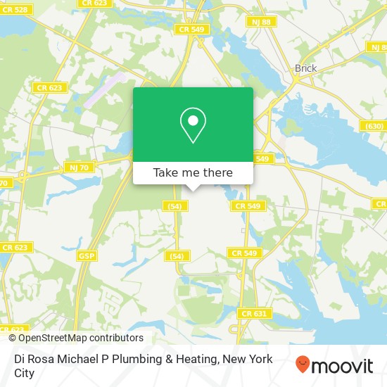 Di Rosa Michael P Plumbing & Heating map