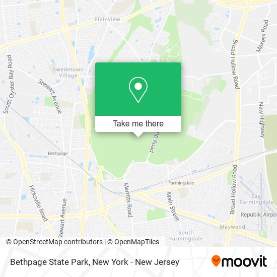 Bethpage State Park map