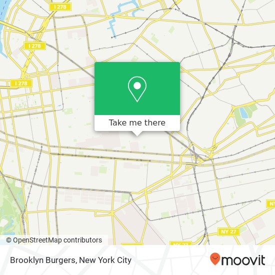 Mapa de Brooklyn Burgers