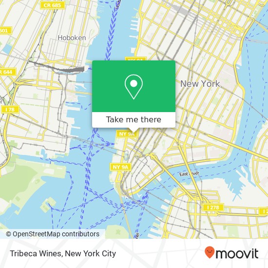 Tribeca Wines map