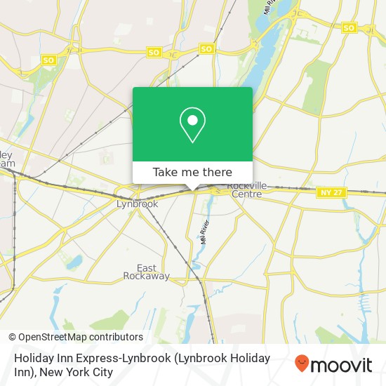 Mapa de Holiday Inn Express-Lynbrook